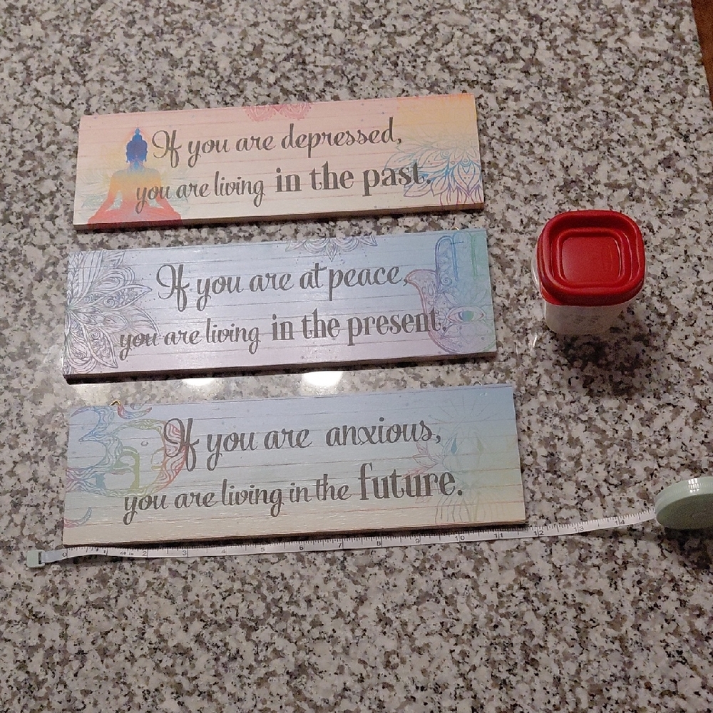Inspirational Quote Wall Art Set